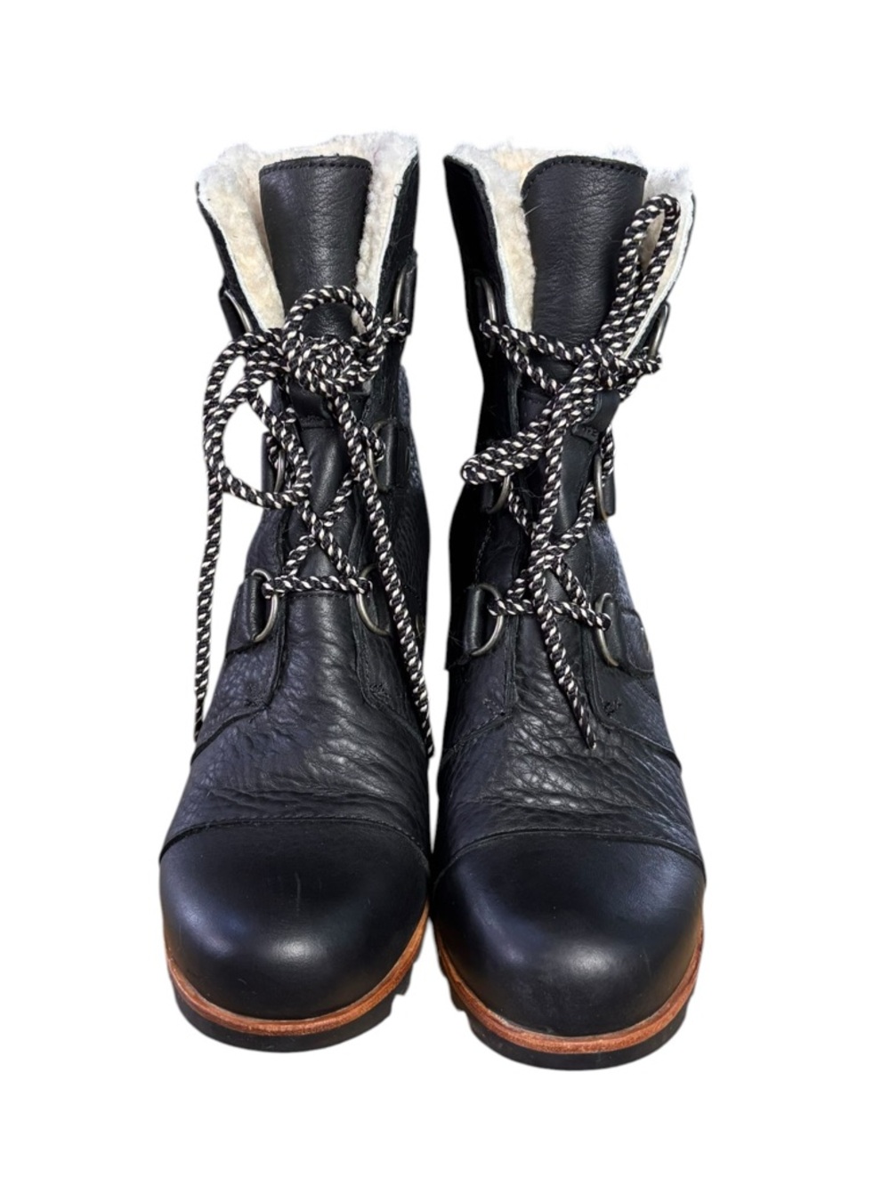 Sorel Joan of Arctic Wedge Mid Shearling Hidden Wedge Boots – Women’s Sz 8 - Picture 8 of 13